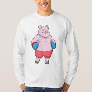 Pig at Boxing with Boxing gloves T-Shirt