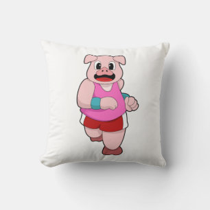 Pig at Running Cushion