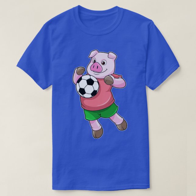 Pig at Sports T-Shirt (Design Front)