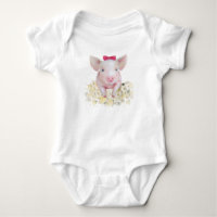 Pig baby clothes, baby bodysuit, infant clothes