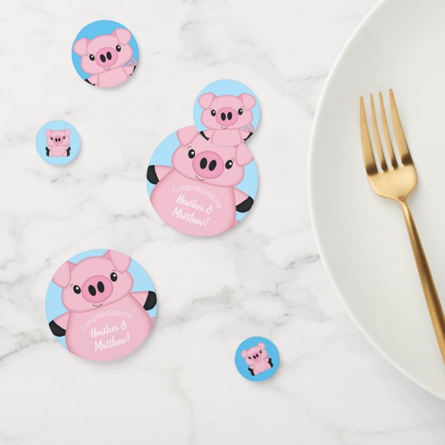 Pig Baby Shower Confetti (Group)