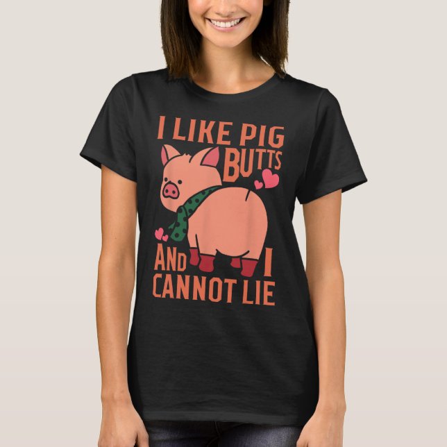Pig Bbq Butts Idea  T-Shirt (Front)