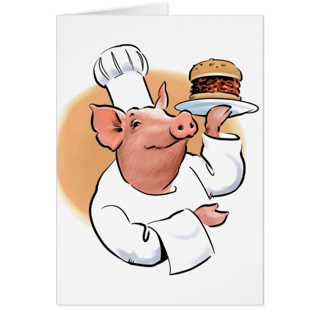 Pig BBQ Card (Front)