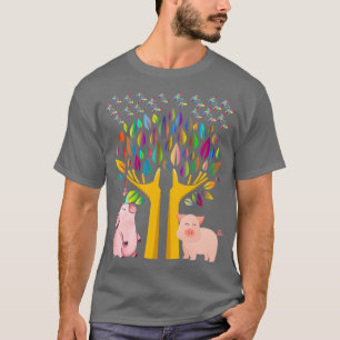 Pig below tree peppa  T-Shirt