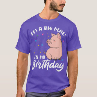 Pig Birthday Party Kawaii 4411  T-Shirt