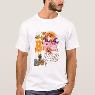 Pig Boo Y'all Halloween Cute Pig For Women T-Shirt