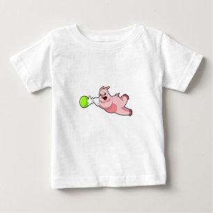 Pig Bowling Bowling ball Baby T-Shirt