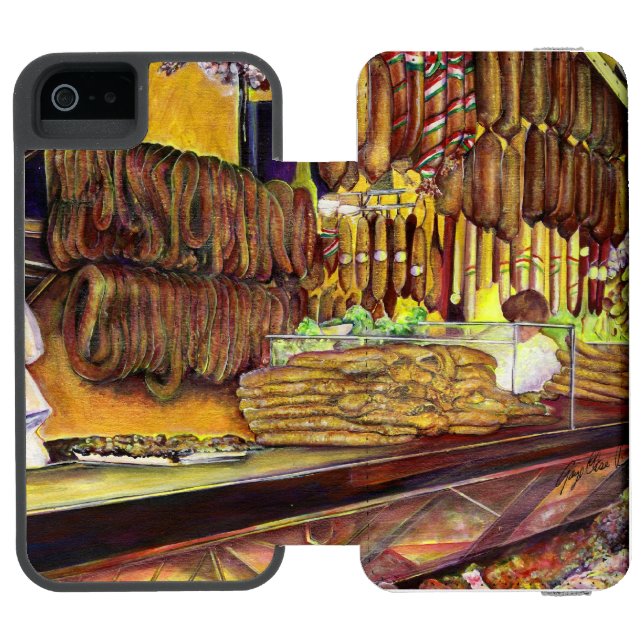 Pig, Budapest Incipio iPhone Wallet Case (Folio Open)