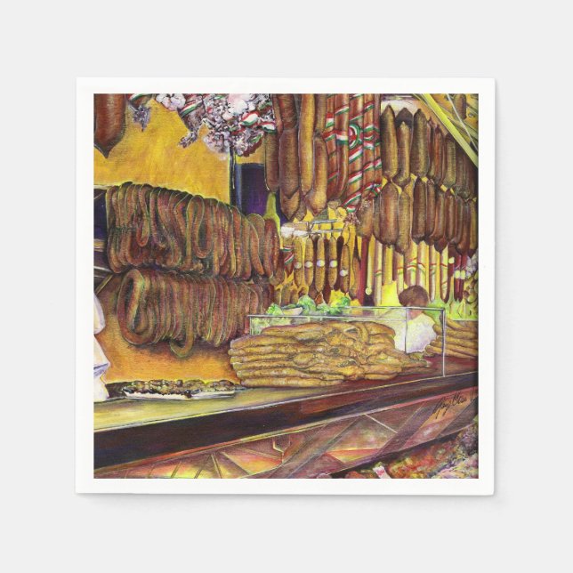 Pig, Budapest Napkin (Front)