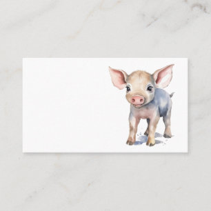 Pig business card
