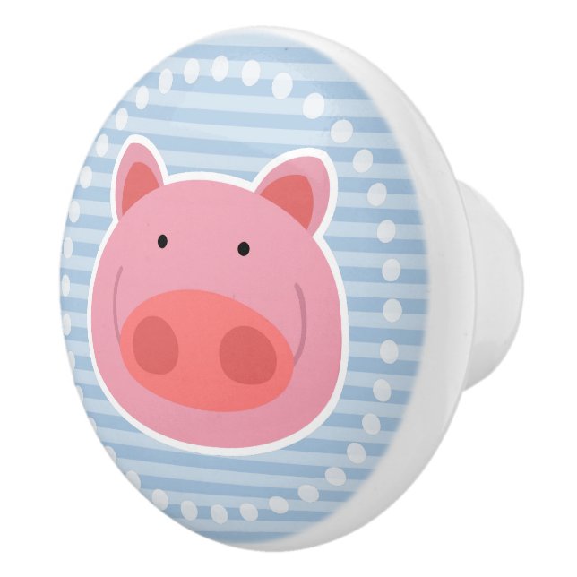 Pig Ceramic Knob (Right)