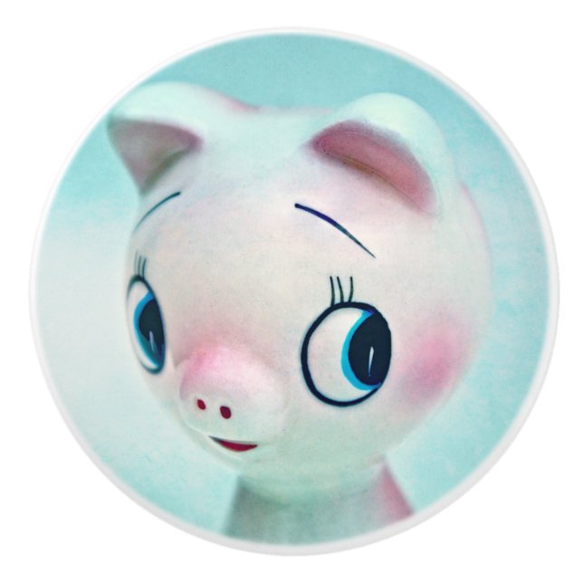 Pig Ceramic Knob (Front)