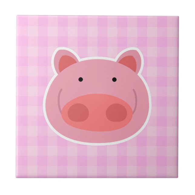 Pig Ceramic Tile (Front)