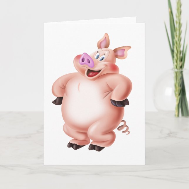 Pig, cerdo, porco, Schwein, cochon Card (Front)