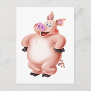Pig, cerdo, porco, Schwein, cochon Postcard