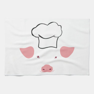 Pig Chef Tea Towel