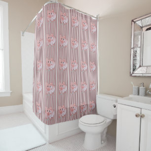 Pig children's shower curtain