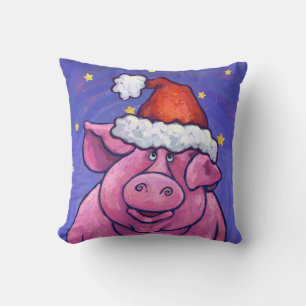 Pig Christmas Cushion