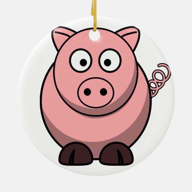 Pig Christmas Ornament (Back)