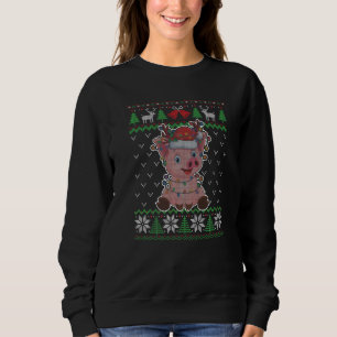 Pig Christmas Ugly Sweater Santa Pig  Xmas