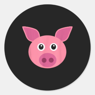Pig Costume Halloween Pretend Im A Pig Piggy Pigle Classic Round Sticker