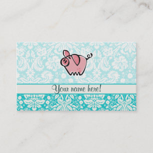 Pig; Cute Business Card