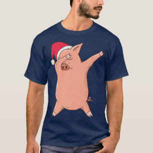 Pig Dabbing Dab Dance Christmas Piglet Premium 444 T-Shirt