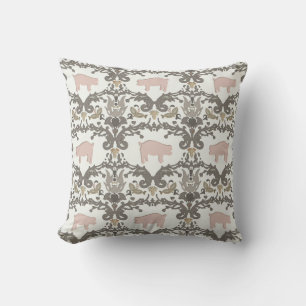 pig damask cushion