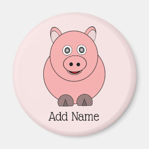 Pig Design Personalised Magnet