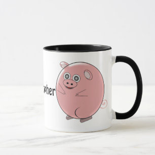 Pig Design Personalised Mug