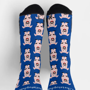 Pig Design Personalised Socks