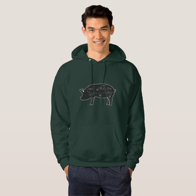 Pig Diagram Hoodie (Front Full)