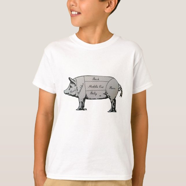 Pig Diagram T-Shirt (Front)