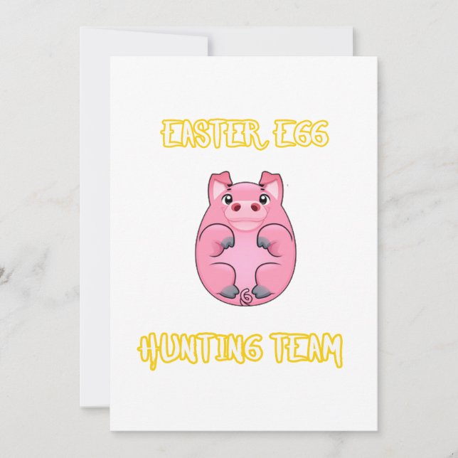 Pig Egg Easter Gift Easter Love Pig (Front)