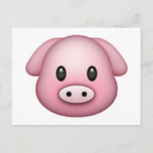 Pig - Emoji Postcard