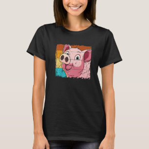 Pig Face Animal  For Men Women Farming Farmer Farm T-Shirt