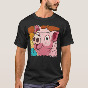 Pig Face, Animal Lover For Men Women, Farming Farm T-Shirt