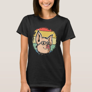 Pig Face  Girls Boys Farm Animal  Hog    Farmer T-Shirt
