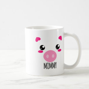 Pig Face Kawaii Halloween Costume For Mummy Funny  Coffee Mug