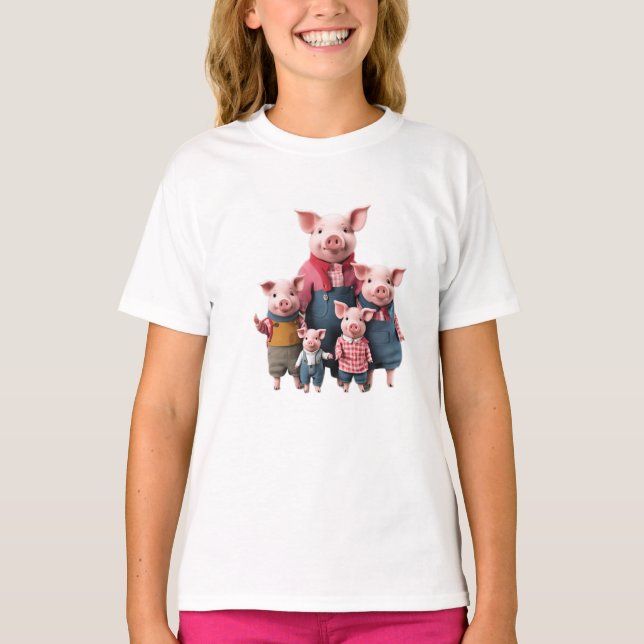 Pig Family T-Shirt (Front)