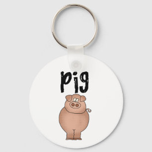 Pig Farm Animal Tshirts and Gifts Key Ring