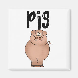 Pig Farm Animal Tshirts and Gifts Magnet