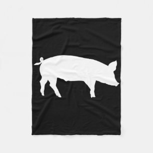 Pig Farmer Bbq Fleece Blanket