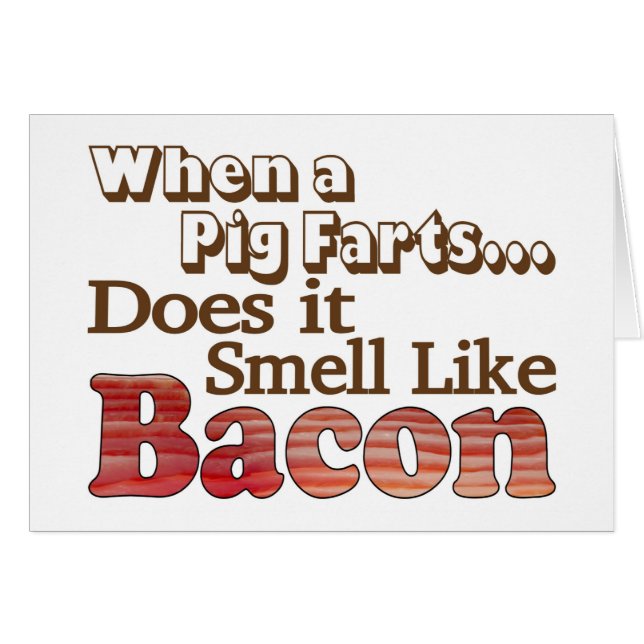 Pig Farts Card (Front Horizontal)