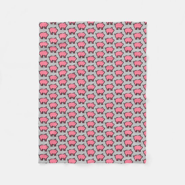Pig Fleece Blanket (Front)