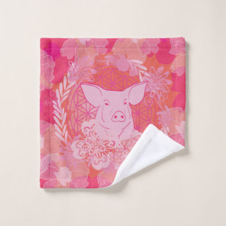 PiG Flower of life Wash Cloth