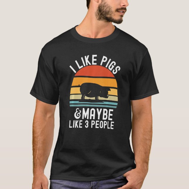 Pig  For Men Swine Pink Piggy Pork Women Piggy T-Shirt (Front)