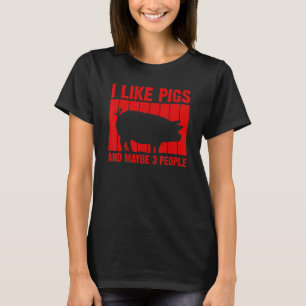Pig For Men Women Farm Animal Swine Vintage Pig T-Shirt
