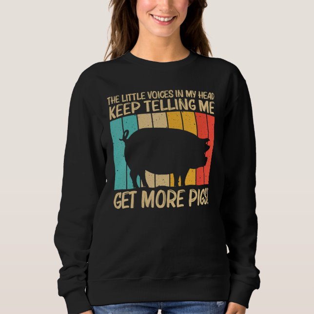 Pig For Men Women Pig Farmer Farm Farming Sweatshirt (Front)