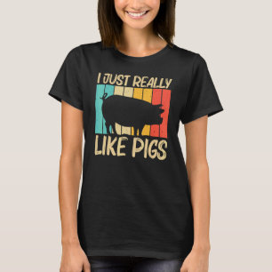 Pig For Men Women Pig Farmer Farm Farming T-Shirt